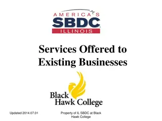 Services Offered to Existing Businesses - Updated 2014