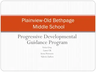 Plainview-Old Bethpage Middle School Progressive Developmental Guidance Program