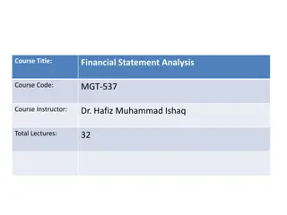 Financial Statement Analysis