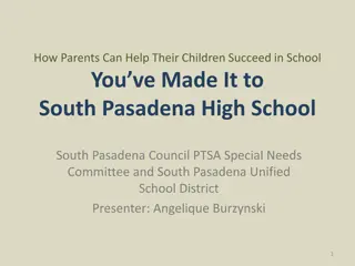 How Parents Can Help Their Children Succeed in School at South Pasadena High School