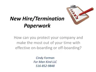 Effective New Hire & Termination Paperwork Procedures