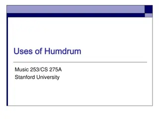 Uses of Humdrum
