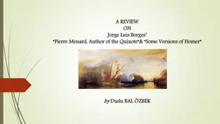 Review on Pierre Menard, Author of the Quixote