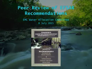 Peer Review of EFSAB Recommendations by Instream Flow Council