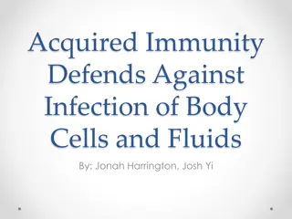 Acquired Immunity Defends Against Infection