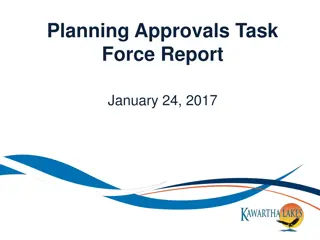 Planning Approvals Task Force Report Overview