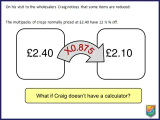 Percentage Increases & Calculations