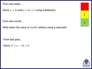 Solving Simultaneous Equations in Geometry