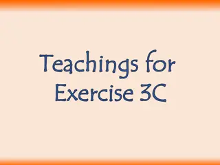 Exercise 3C Exercise 3C