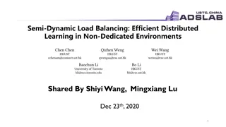 Efficient Distributed Learning in Non-Dedicated Environments