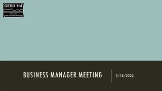 BUSINESS MANAGER MEETING