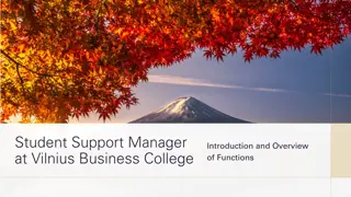 Students Support Manager at Vilnius Business College - Overview of Functions