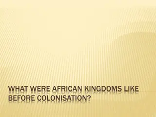 WHAT WERE AFRICAN KINGDOMS LIKE  BEFORE COLONISATION?
