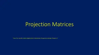 Projection Matrices