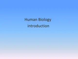Human Biology  introduction