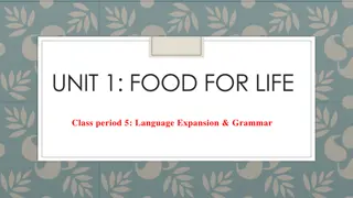 Language Expansion & Grammar Activities