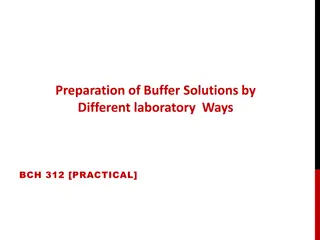 Preparation of Buffer Solutions by  Different laboratory  Ways