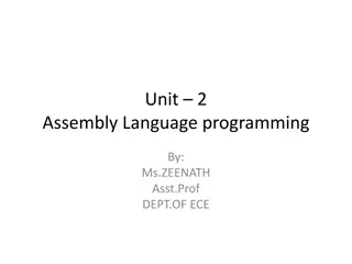 Assembly Language programming