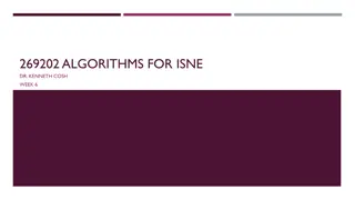 269202 ALGORITHMS FOR ISNE
