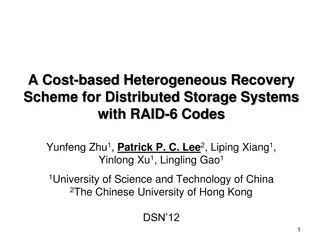 Cost-Based Heterogeneous Recovery Scheme for Distributed Storage Systems