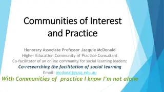 Communities of Interest and Practice