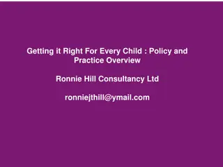Getting it Right for Every Child: Overview and Aims
