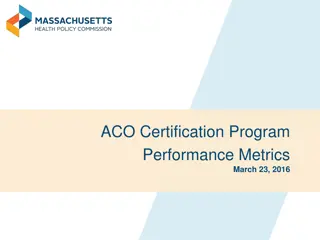 ACO Certification Program  Performance Metrics