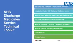 NHS Discharge Medicines Service Technical Overview
