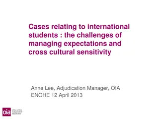 Challenges in Managing Expectations and Cultural Sensitivity