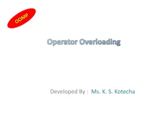 Operator Overloading