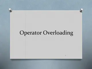 Operator Overloading
