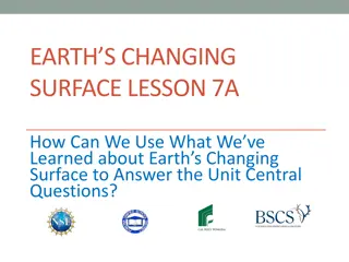 Earth's Changing Surface - Key Science Ideas