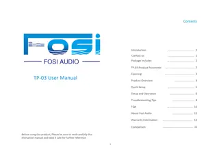 Fosi Audio TP-03 Subwoofer Amplifier – Product Overview and Setup Guide