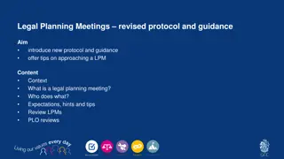 Legal Planning Meetings Protocol and Guidance for Effective Decision-Making