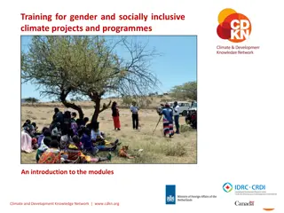 Gender Inclusive Climate Training Modules