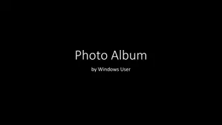 Windows User's Photo Album Collection