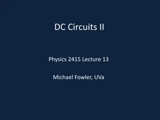 DC Circuits II: Kirchhoff's Rules & Loop Equations