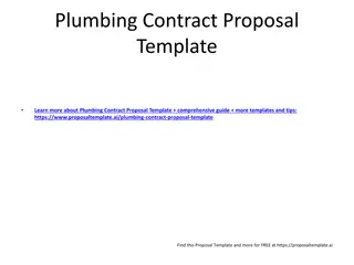 Plumbing Contract Proposal Template - Comprehensive Guide