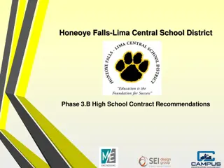 Honeoye Falls-Lima Central School District Phase 3.B High School Contract Recommendations