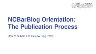 Submitting Blog Posts: Publication Process Simplified