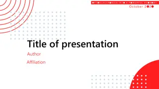 Title of presentation