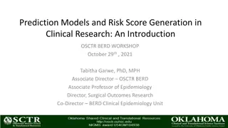 Clinical Research Prediction Models Overview