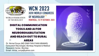 Digital Communication Tools and AI for Neurorehabilitation in Rural Areas