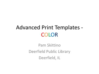 Print Templates at Deerfield Public Library