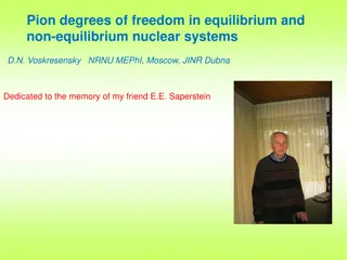 Pion Degrees of Freedom in Nuclear Systems