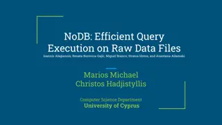 Efficient Query Execution on Raw Data Files