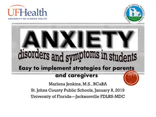 Anxiety Symptoms and Disorders in Students