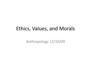 Ethics, Values, and Morals
