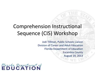 Comprehension Instructional Workshop - Ethics and Biotechnology Consequences