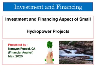 Investment and Financing Aspect of Small Hydropower Projects